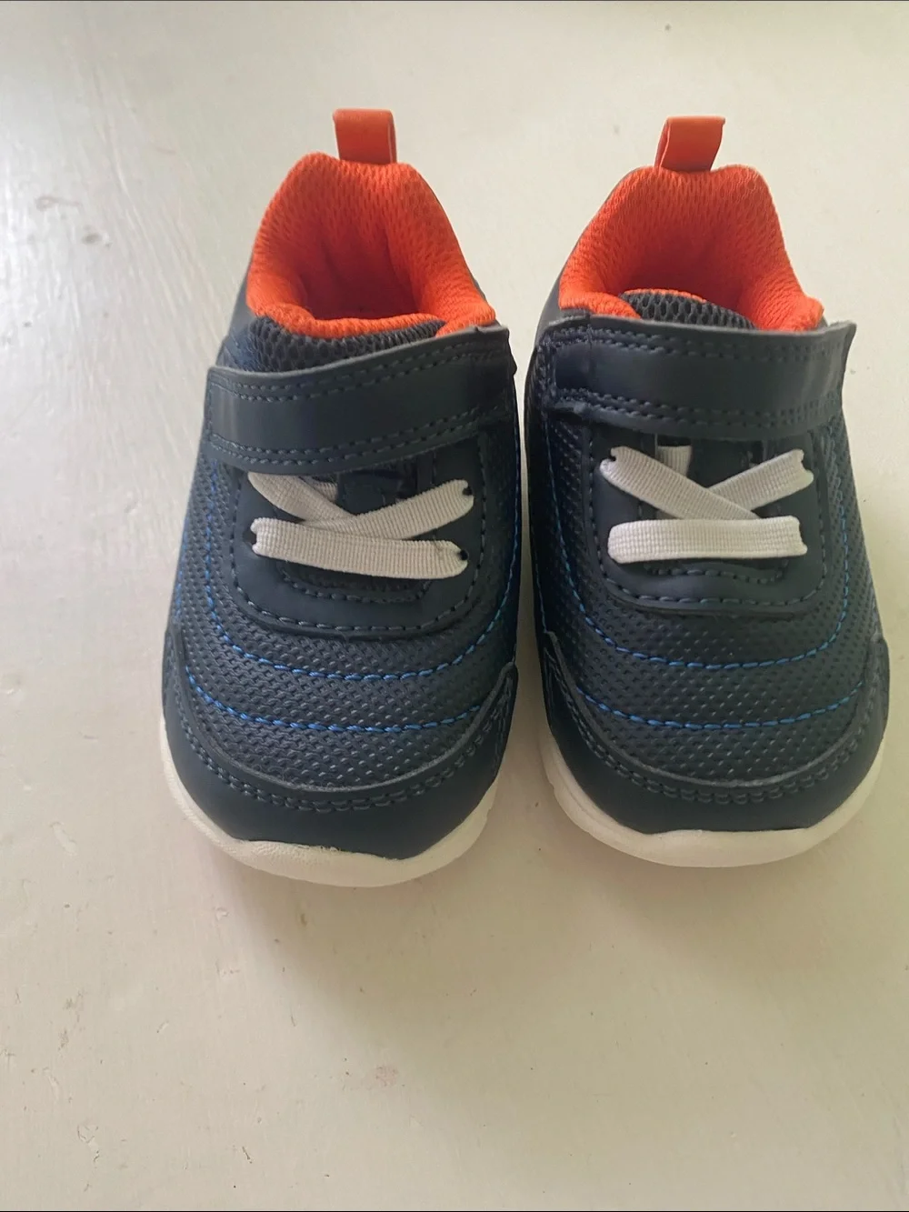 Carter's Navy and Orange Infant Athletic Sneakers